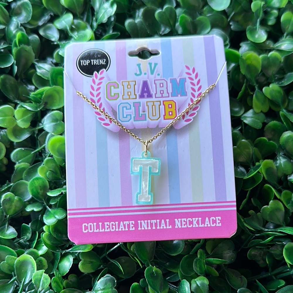 Gold Collegiate Initial Necklace